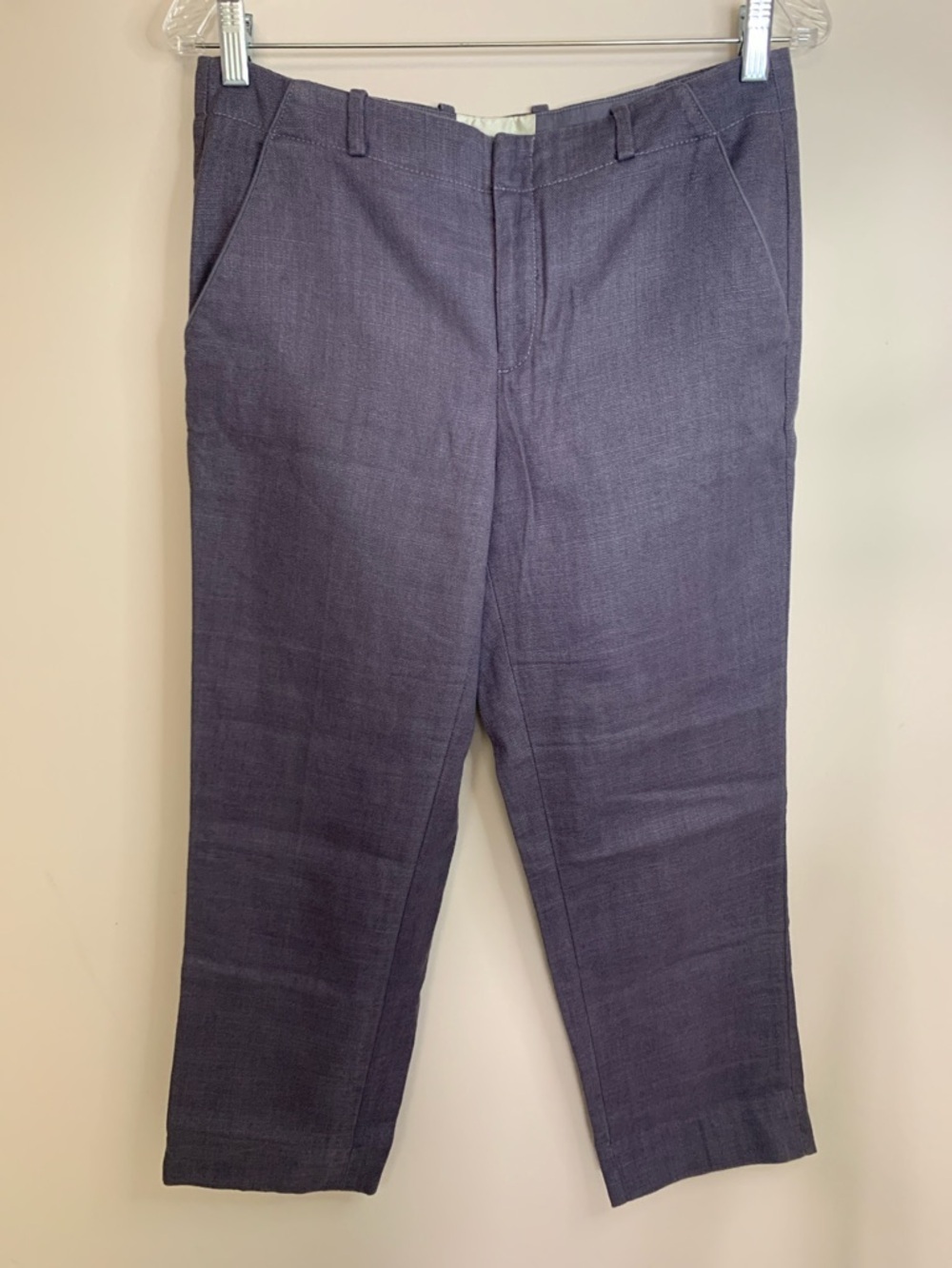 Anthro Elevenses Purple Cropped Pant 6